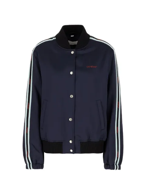 Off-White stripe-detailing jacket Blue OWEK00OS26FAB0014927