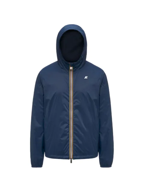 K-Way zip-up hooded jacket Blue K8134TW