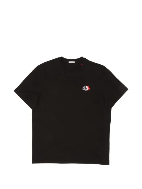 Moncler logo-patch T-shirt Black L10918C0007489B8Q