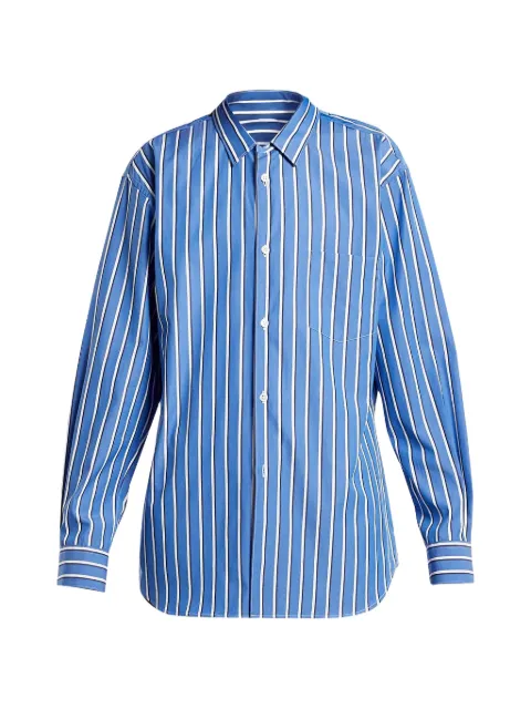 Comme Des Garçons Shirt striped shirt Blue FZB125