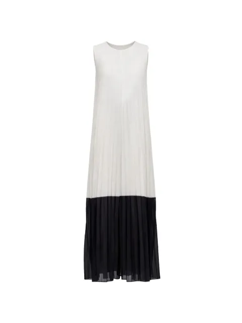 Osklen sleeveless pleated jumpsuit White K7419