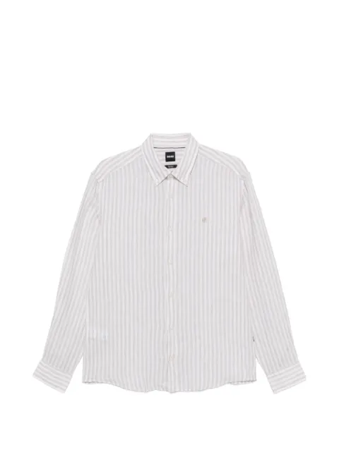 BOSS striped button-down shirt Neutrals 50560595