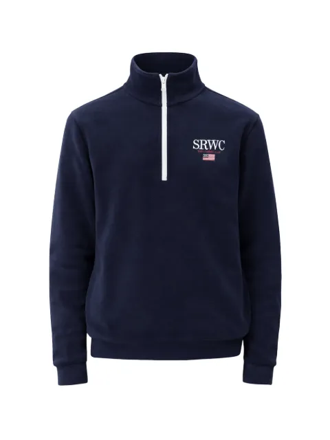 Sporty & Rich nautical quarter-zip sweater Blue ST09263177BL106