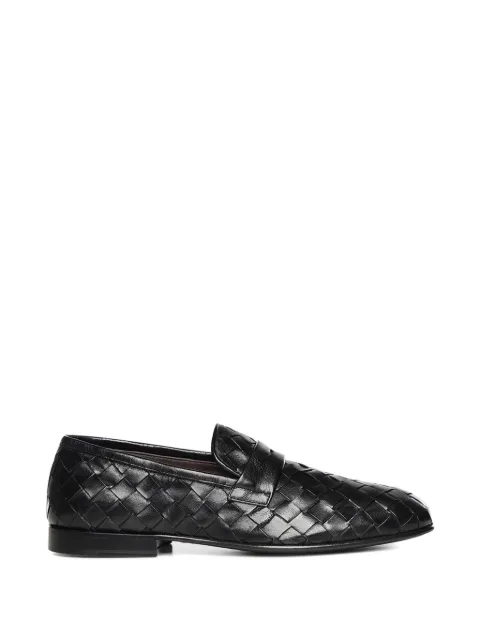 Galliano woven-leather loafers Black 69026NERO