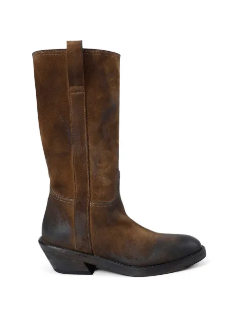 Ann Demeulemeester Laxit suede boots Brown B0014079LT194