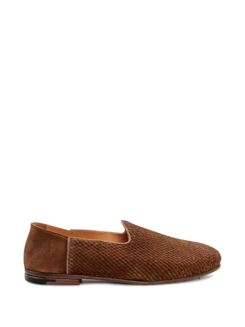 Premiata interwoven suede loafers Brown 32406