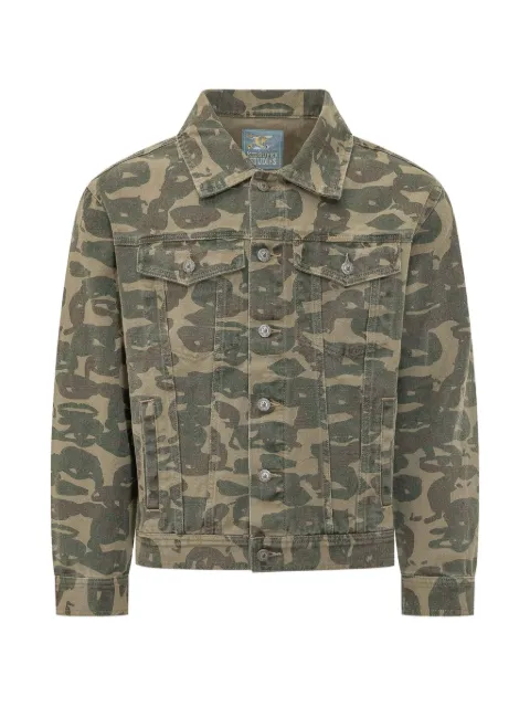KidSuper camouflage button jacket Green SS26OW04