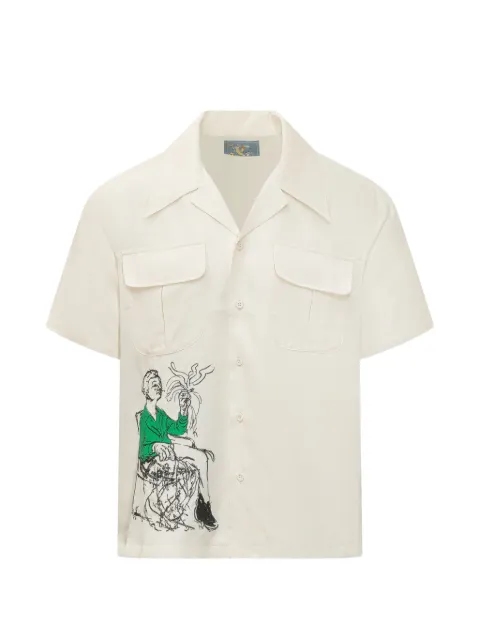 KidSuper graphic pocket shirt Neutrals SS26SST03