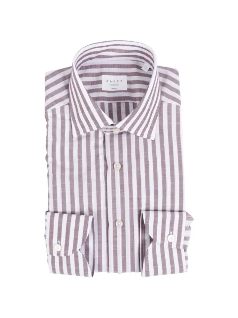 Xacus striped travel shirt Brown WF536ML21834