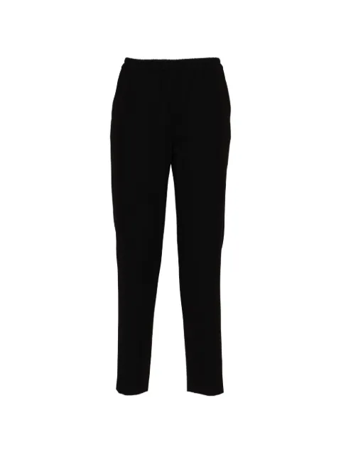 QL2 elasticated-waist straight-leg trousers Black 69772
