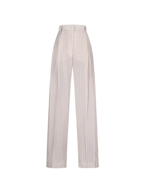 THELATEST striped trousers Neutrals TLWD3111T0166ABTP
