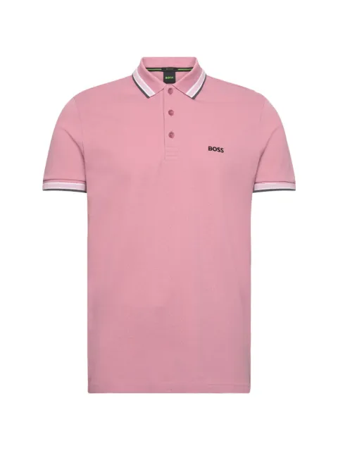 BOSS Paddy cotton-piqué polo shirt Pink 50469055