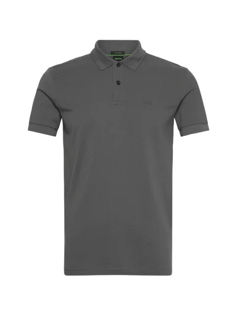 BOSS button polo shirt Grey 50554574