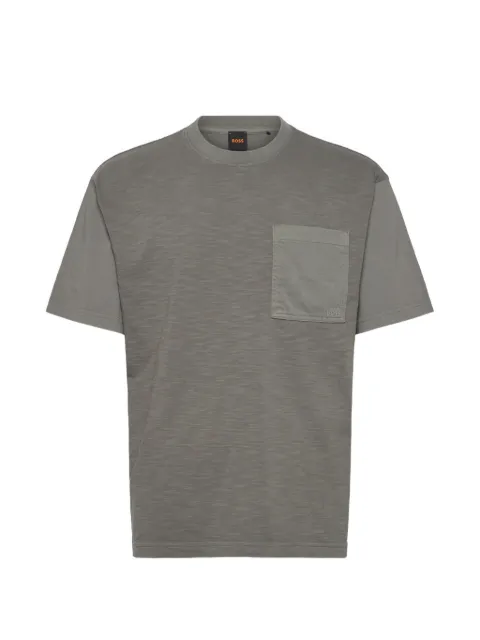 BOSS pocket short-sleeves T-shirt Grey 50562074