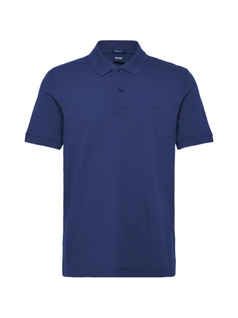 BOSS Pallas cotton-piqué polo shirt Blue 50553564