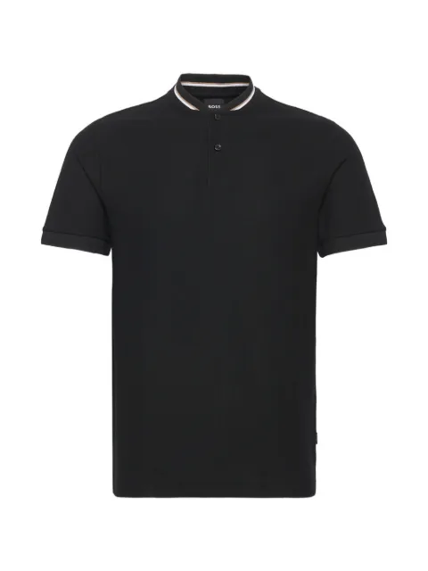 BOSS button T-shirt Black 50559855