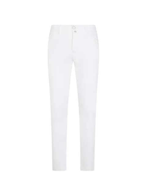 Jacob Cohën logo-patch trousers White JUMP0001001S3848L1W00D