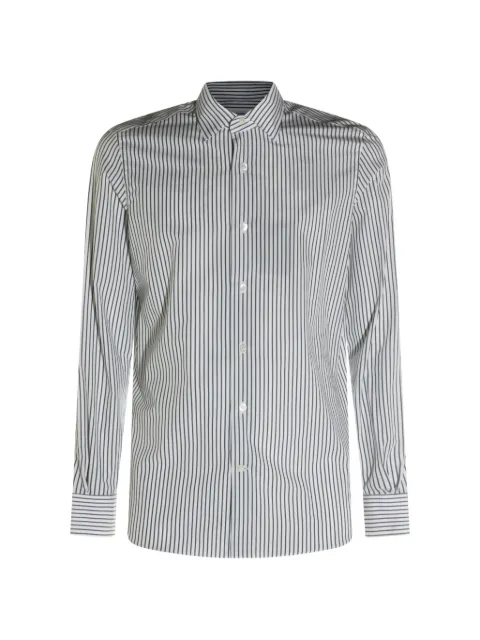 Mazzarelli striped button shirt White 45023884