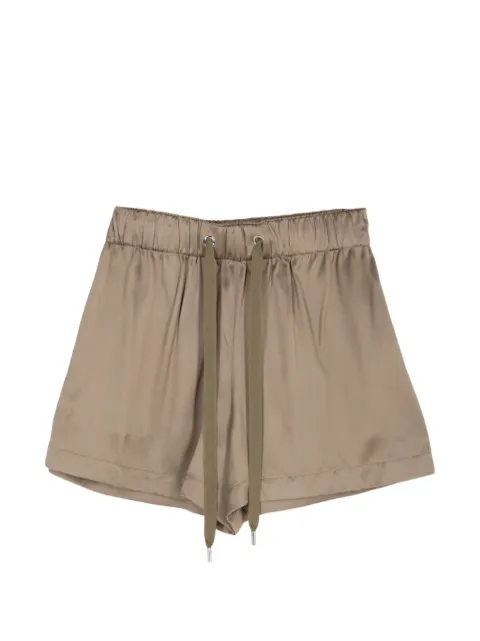 SA SU PHI Valentina drawstring elastic-waistband shorts Neutrals S25406ST