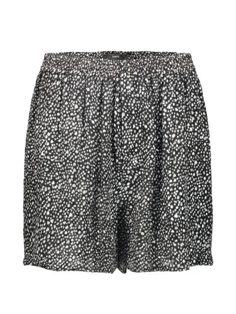 SAPIO N.º 42 devoré-effect shorts Black 126D0601N42