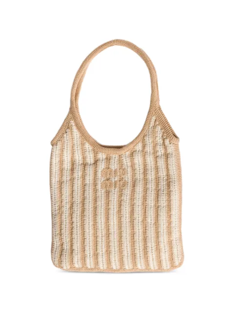 Miu Miu Ivy crochet bag Neutrals 5BG231VMRL2IHD