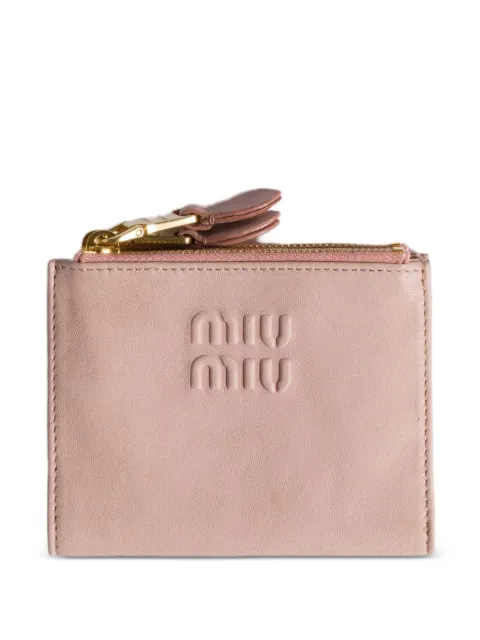 Miu Miu small nappa leather wallet Pink 5ML024AEFX
