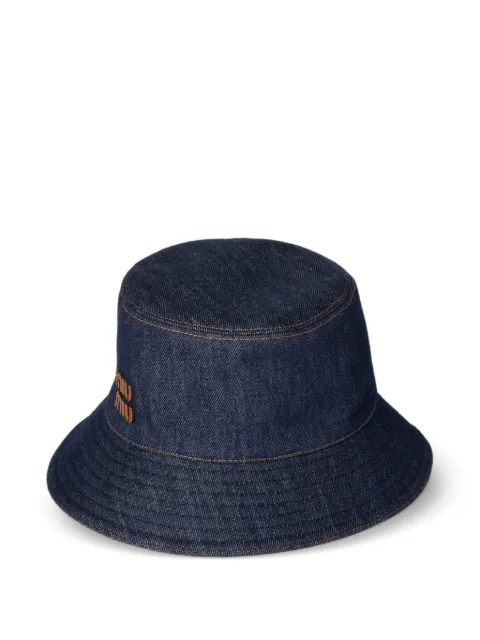 Miu Miu denim bucket hat Blue 5HC196ACRR