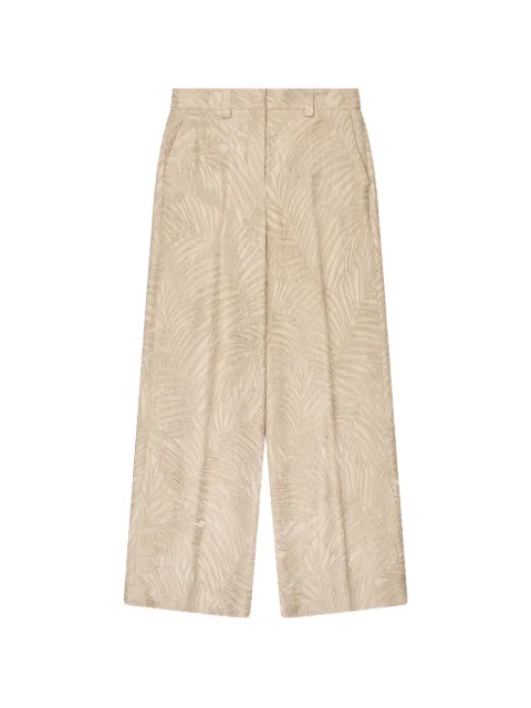 Incotex jacquard straight trousers Neutrals 173874D9488
