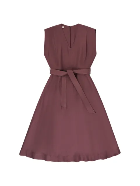 Glanshirt linen midi dress Pink 5D1033L7058