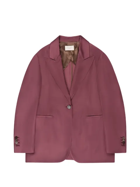 Montedoro satin blazer Purple 6B1033N9486