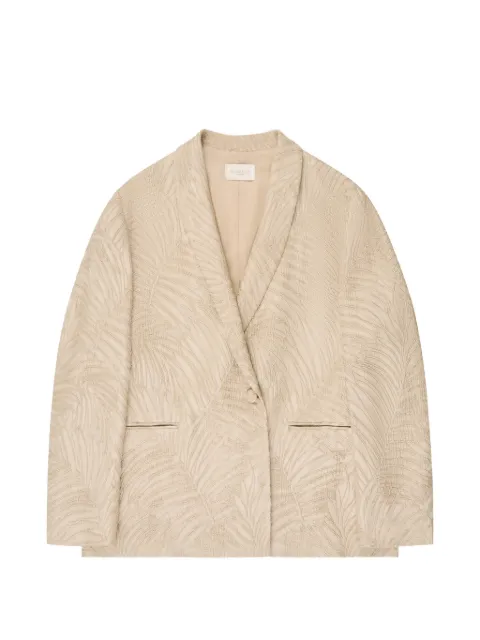 Montedoro jacquard wide jacket Neutrals 6B1044N9488