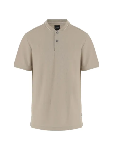 BOSS crew-neck polo shirt Neutrals 50559855