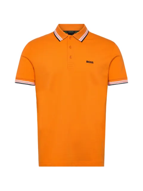 BOSS Paddy polo shirt in cotton piqué Orange 50469055