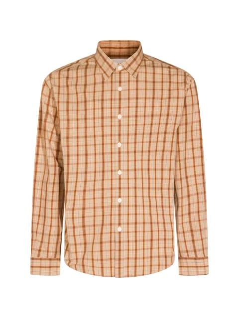 NN07 Deon checked-pattern shirt Neutrals 2610000738715
