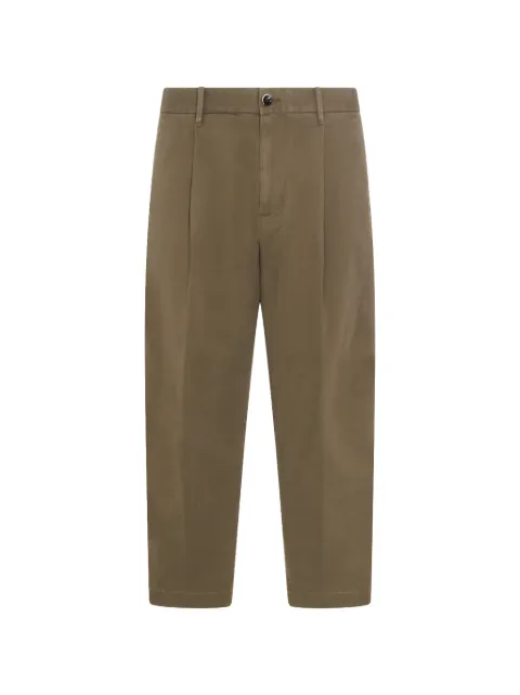 Nine In The Morning pleat-detail trousers Green GIG30A13SQOLIVA