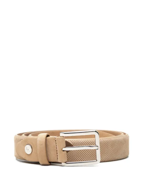 Brioni perforated buckle belt Neutrals OBS0LPD731
