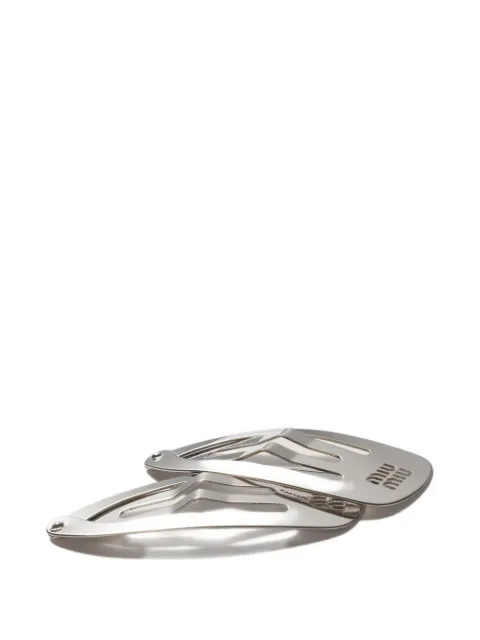 Miu Miu metal hair clips Silver 5IF2902DTU