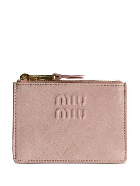 Miu Miu nappa leather card holder Pink 5MC093AEFX