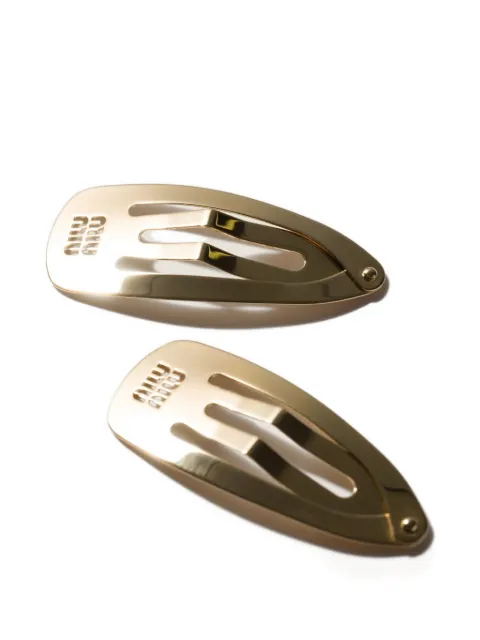 Miu Miu metal hair clips Gold 5IF2902DTU
