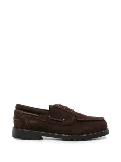 Studio Nicholson suede lace-up boat shoes Brown GUSTONSNM1341