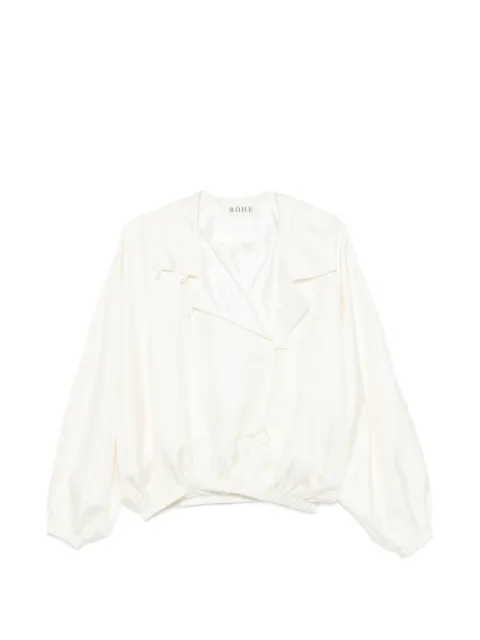 Róhe silk blouson jacket Neutrals 42020099