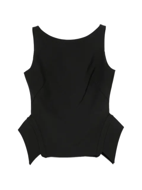 Róhe deconstructed peplum-detail top Black 42020129