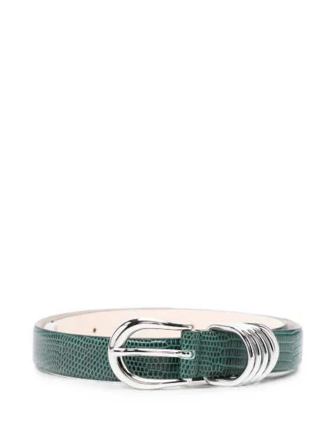 Déhanche Hollyhock lizard-effect belt Green HOLLYLIZGREENSNKS