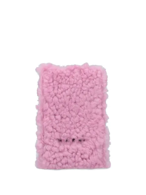 Marni logo-detail phone case Pink TEMO0022Q0LM071