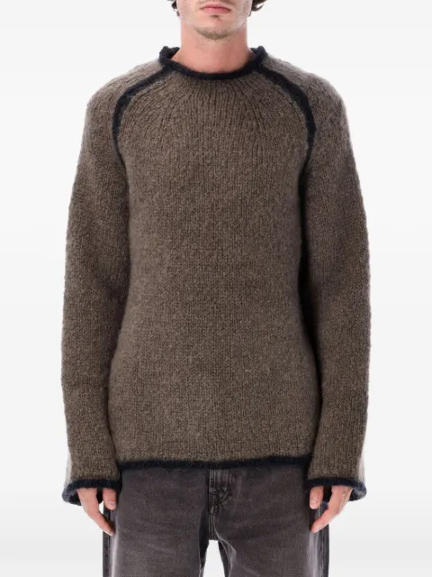 OUR LEGACY contrasting-trim sweater Grey M4253RS