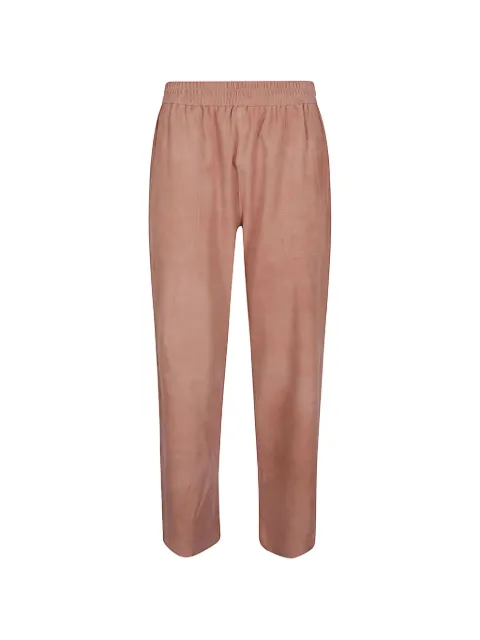 Via Masini 80 suede trousers Pink M718