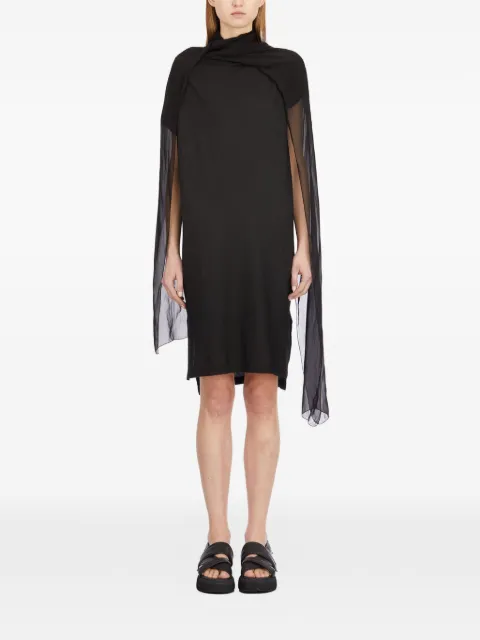 Masnada scarf-detail midi dress Black L7893