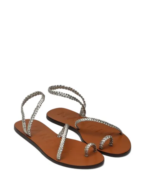 Manebi Canyon leather sandals Grey Q44Y0LE