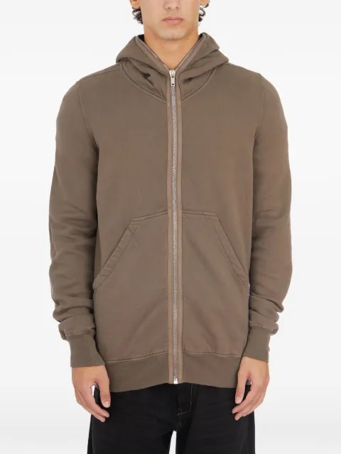 Rick Owens DRKSHDW zip-fastening hooded sweatshirt Grey IDU02D2291F34