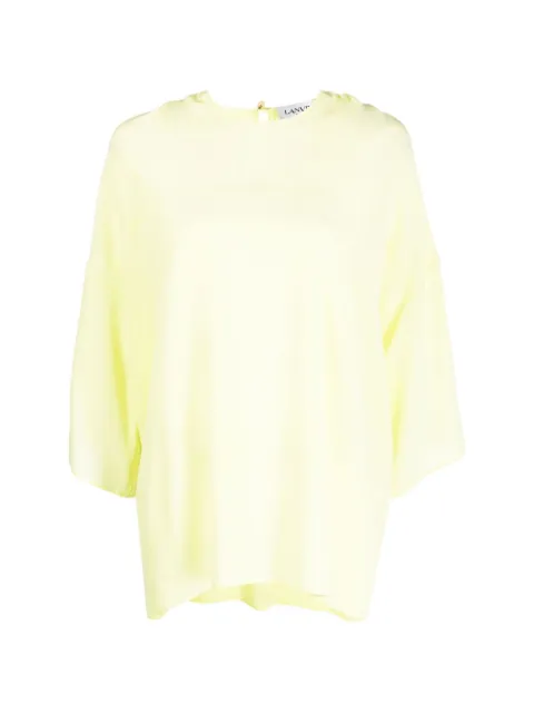 Lanvin silk blouse Yellow RWTO00044868P23